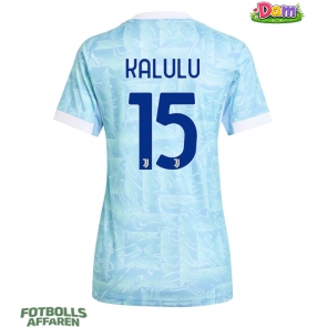 Juventus Pierre Kalulu #15 Bortatröja Kvinnor 2025-26 Kortärmad